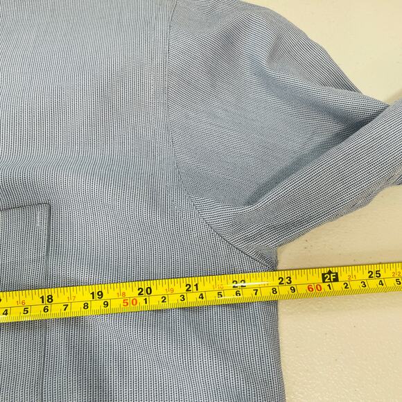 KENNETH COLE REACTION Blue Button Down Long Sleeve Dress Shirt M | 15 1/2 34-34 - Picture 8 of 9